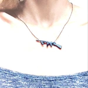 Disarm Me Gun Necklace